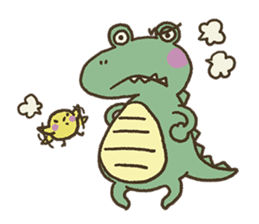 Cute crocodile's sticker #3142967