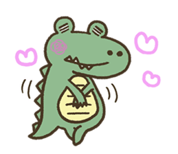 Cute crocodile's sticker #3142971