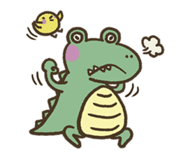 Cute crocodile's sticker #3142975