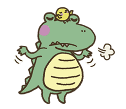 Cute crocodile's sticker #3142979