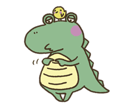 Cute crocodile's sticker #3142980