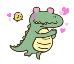 Cute crocodile's sticker #3142981
