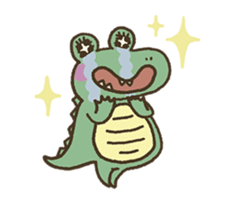 Cute crocodile's sticker #3142983