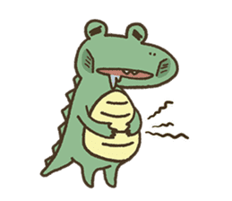 Cute crocodile's sticker #3142988