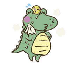 Cute crocodile's sticker #3142989