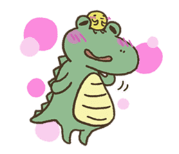 Cute crocodile's sticker #3142992