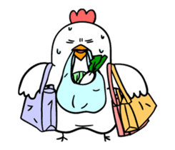 kawaii! Chicken and chick! sticker #3143150