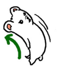 white dog [shiro] 2 sticker #3143851