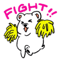 white dog [shiro] 2 sticker #3143852