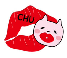 Heartwarming Nyanko sticker #3144301