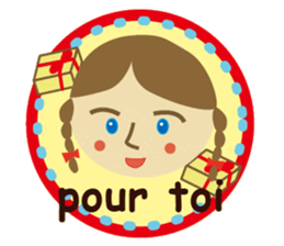 Mam and baby in French :-) sticker #3144381