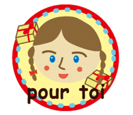 Mam and baby in French :-) sticker #3144381
