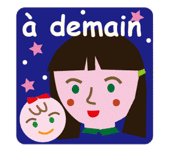 Mam and baby in French :-) sticker #3144383