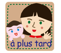 Mam and baby in French :-) sticker #3144409
