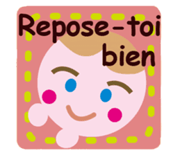 Mam and baby in French :-) sticker #3144412