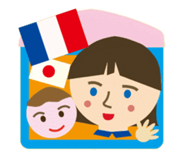 Mam and baby in French :-) sticker #3144418