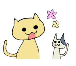 faintly cats sticker #3145381