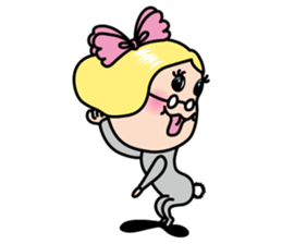 Little old Mrs.Thumb. sticker #3145499