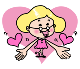 Little old Mrs.Thumb. sticker #3145501