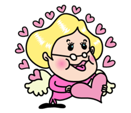 Little old Mrs.Thumb. sticker #3145502