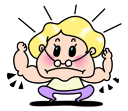 Little old Mrs.Thumb. sticker #3145510