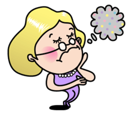 Little old Mrs.Thumb. sticker #3145519