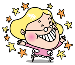 Little old Mrs.Thumb. sticker #3145521