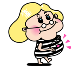 Little old Mrs.Thumb. sticker #3145537