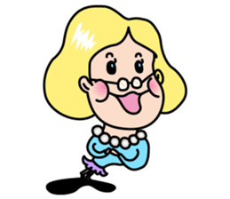 Little old Mrs.Thumb. sticker #3145538