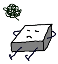 the square boy sticker #3146154
