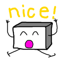 the square boy sticker #3146158