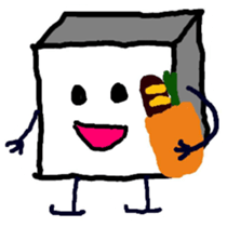 the square boy sticker #3146162