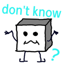 the square boy sticker #3146163