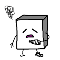 the square boy sticker #3146170