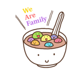 Color dumpling family sticker #3146540