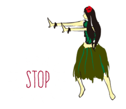 Hula  life sticker #3146902