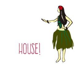 Hula  life sticker #3146931