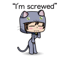 Because, I heard that he likes a cat.(e) sticker #3147543