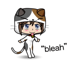 Because, I heard that he likes a cat.(e) sticker #3147544