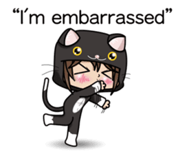 Because, I heard that he likes a cat.(e) sticker #3147545