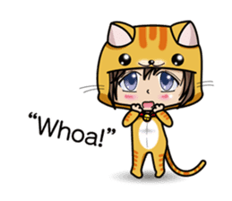 Because, I heard that he likes a cat.(e) sticker #3147546