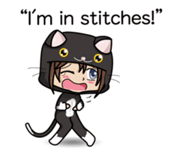 Because, I heard that he likes a cat.(e) sticker #3147548