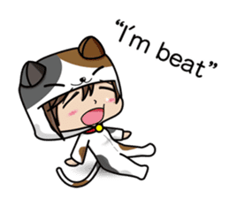 Because, I heard that he likes a cat.(e) sticker #3147549