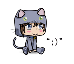 Because, I heard that he likes a cat.(e) sticker #3147551