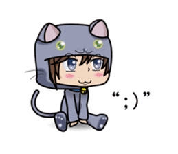 Because, I heard that he likes a cat.(e) sticker #3147551