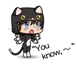 Because, I heard that he likes a cat.(e) sticker #3147553