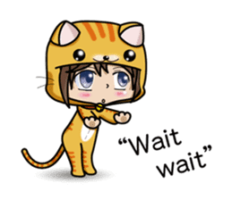 Because, I heard that he likes a cat.(e) sticker #3147554