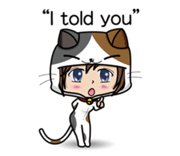 Because, I heard that he likes a cat.(e) sticker #3147557
