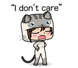 Because, I heard that he likes a cat.(e) sticker #3147558