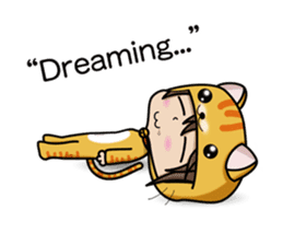 Because, I heard that he likes a cat.(e) sticker #3147562